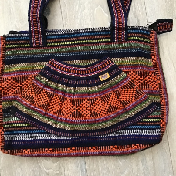 Mexican Woven Shoulder Bag imported from Mexico - Picture 3 of 9